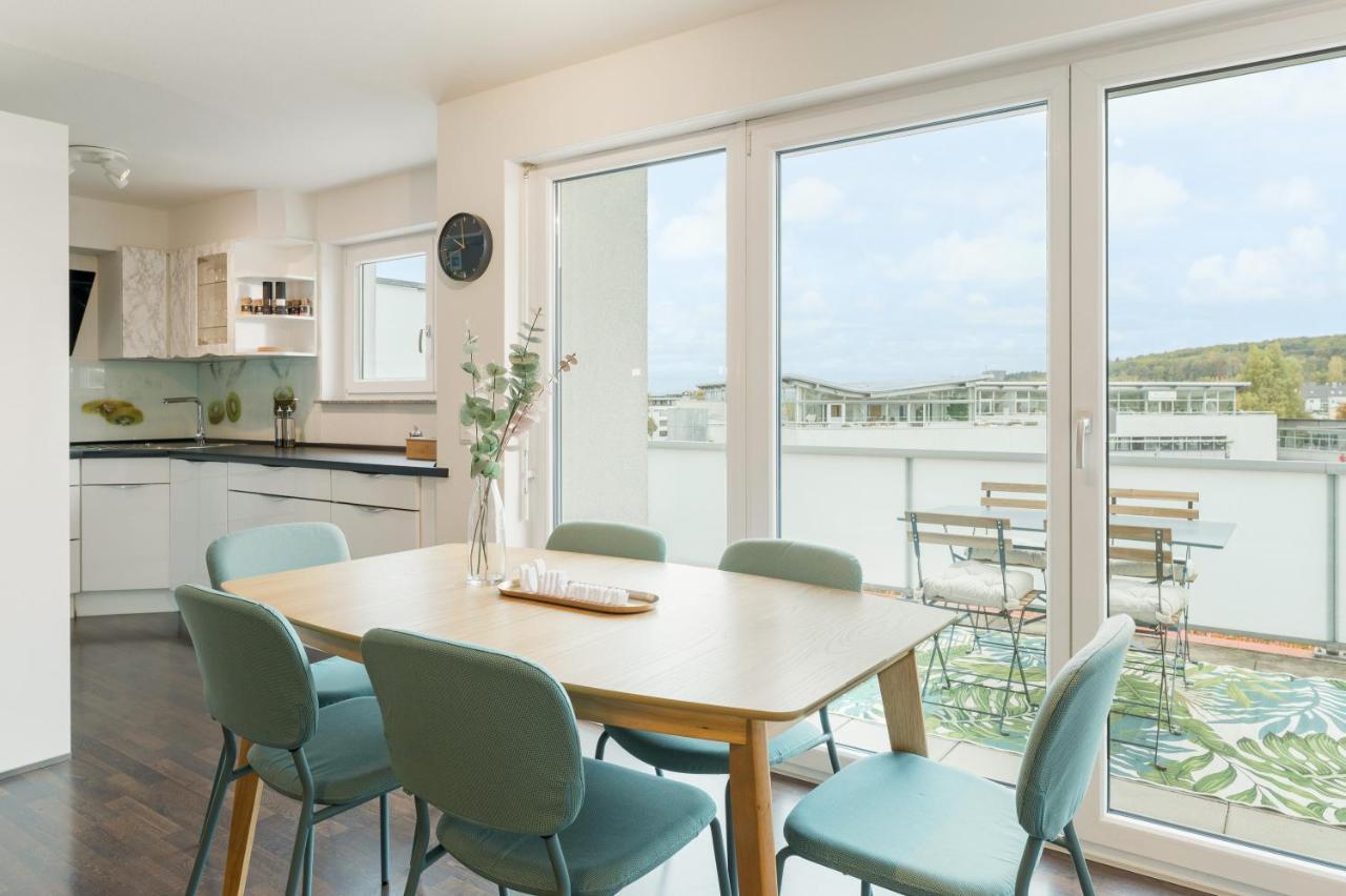 Design-Apartment - Kueche - Dachterrasse - Zentral 莱恩费尔登埃希特登 外观 照片