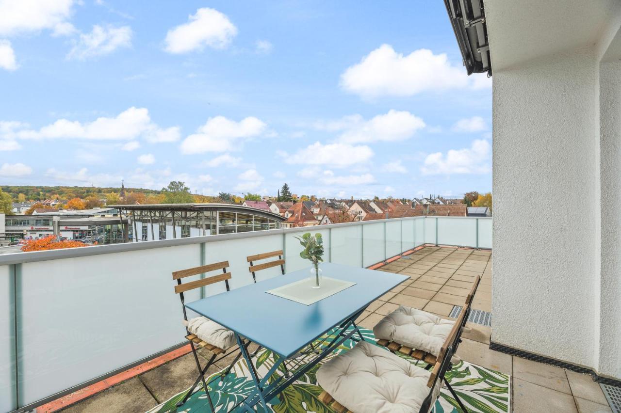 Design-Apartment - Kueche - Dachterrasse - Zentral 莱恩费尔登埃希特登 外观 照片