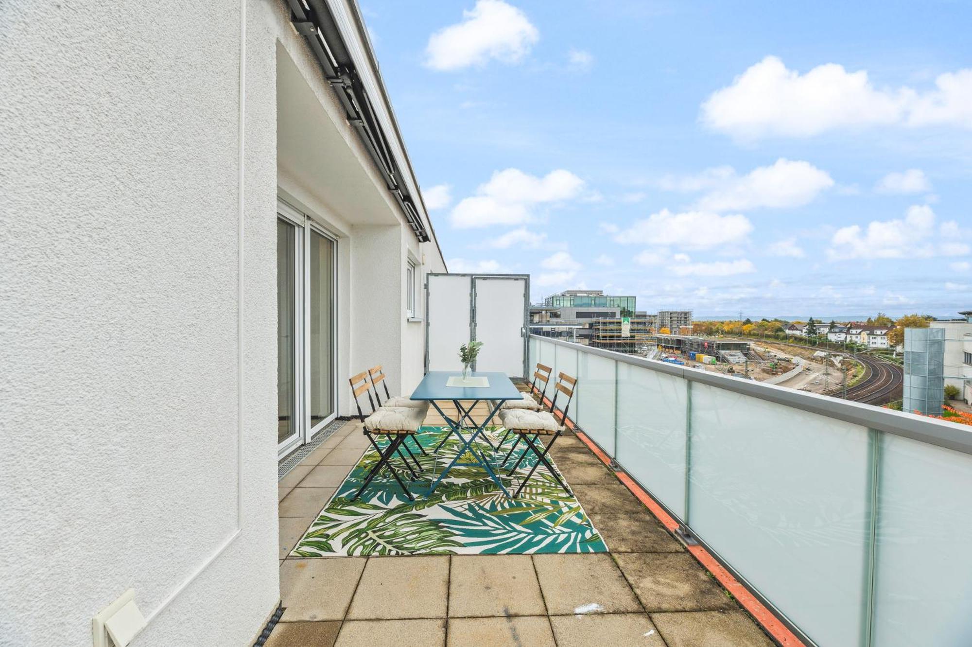 Design-Apartment - Kueche - Dachterrasse - Zentral 莱恩费尔登埃希特登 外观 照片